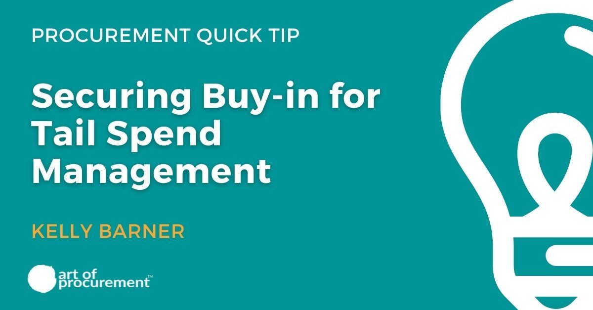 Securing Buy-in for Tail Spend Management