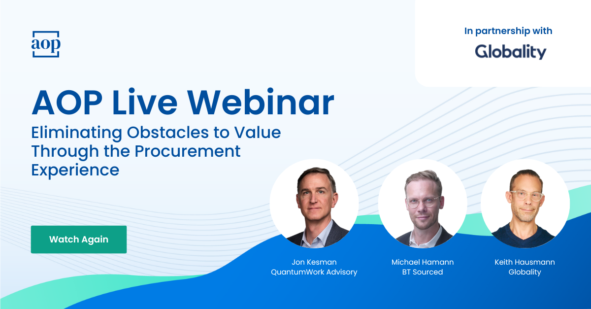 Eliminating Obstacles to Value Through the Procurement Experience