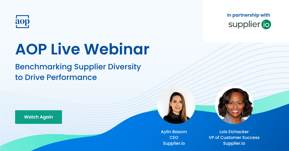 Benchmarking Supplier Diversity to Drive Performance