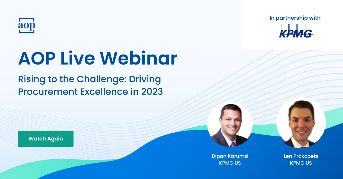 Rising to the Challenge: Driving Procurement Excellence in 2023