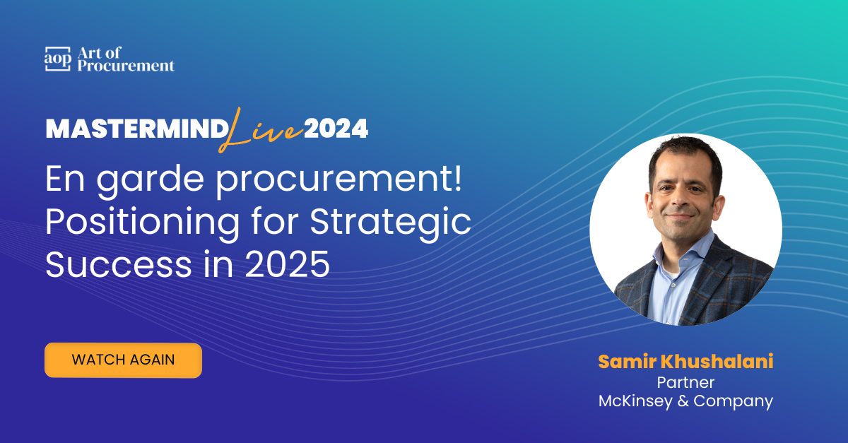 Mastermind Live 2024 | En garde procurement! Positioning for Strategic Success in 2025